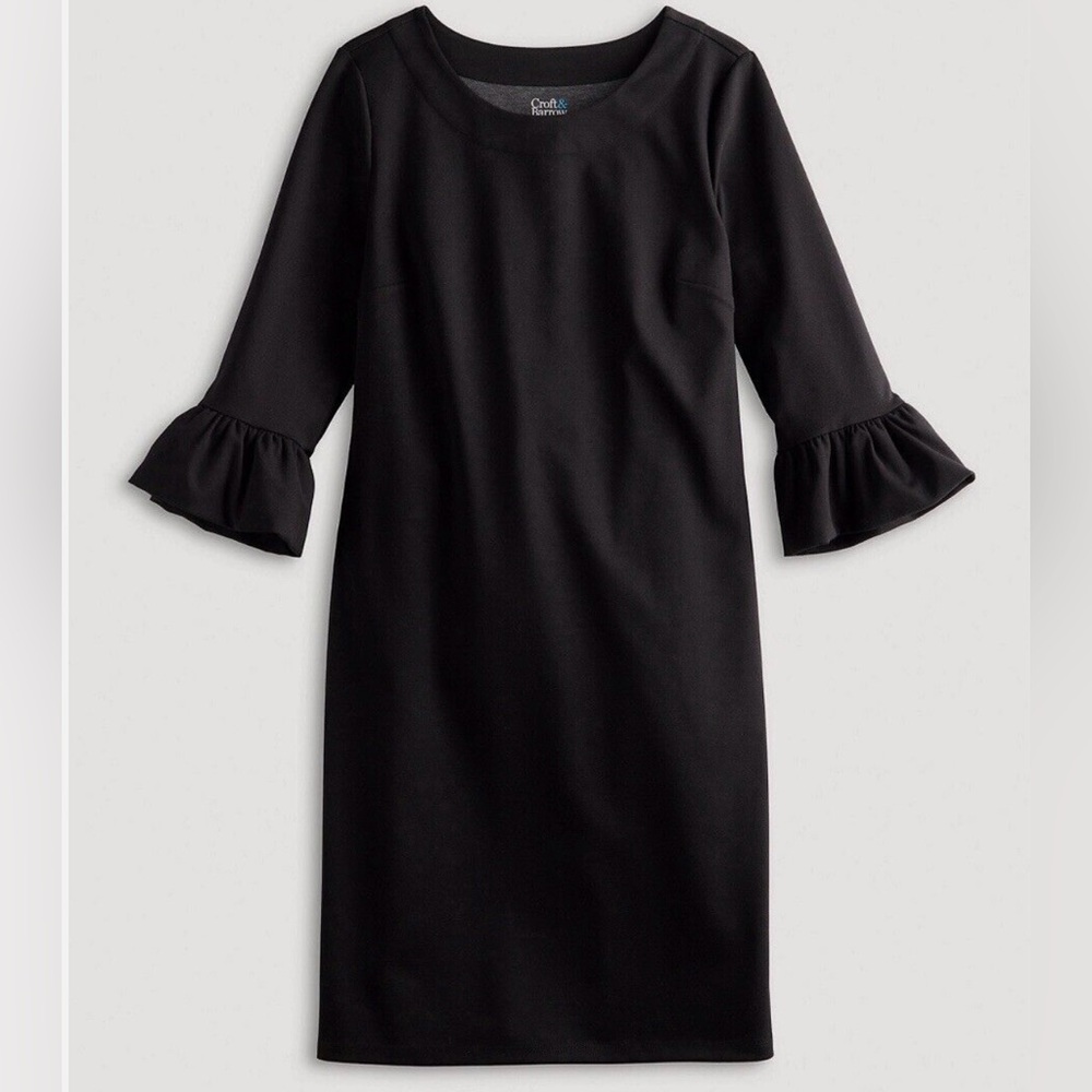 Women’s Croft & Barrow Bell Sleeve Dress SZ Small NWT - Picture 3 of 10